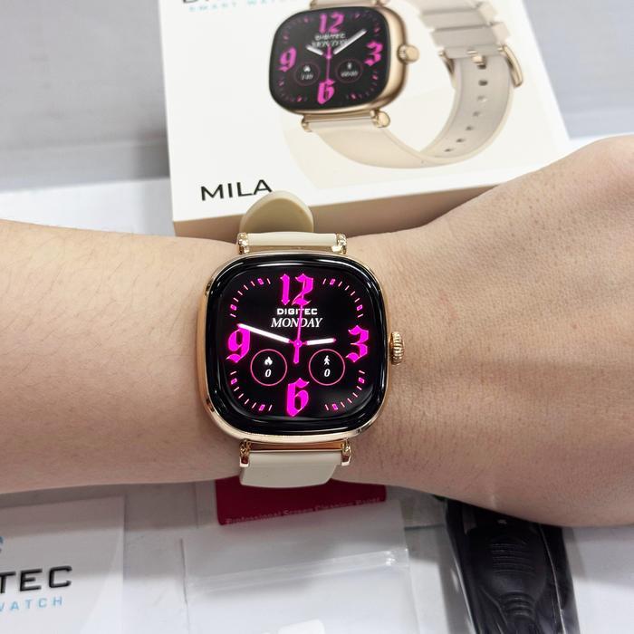 Digitec Smart Watch Mila Jam Tangan Wanita Digital Smartwatch Amoled Rosegold 38Mm Good Quality