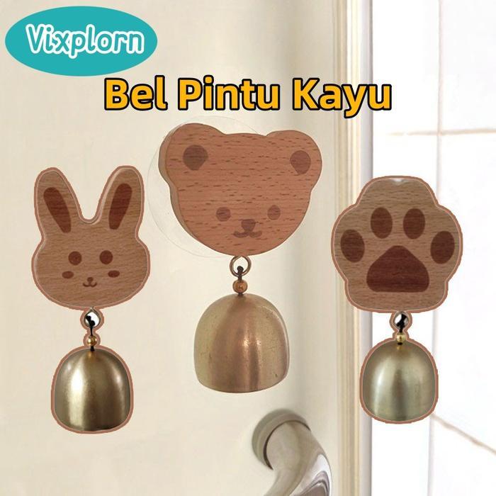 Vixplorn Bel Pintu Kayu /Lonceng Pintu Kuningan Bel Pintu Lonceng Bel Lonceng Pintu Lucu Gaya Jepang