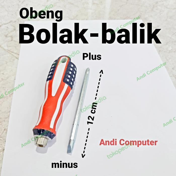 Obeng Plus Minus Bolak Balik Besar
