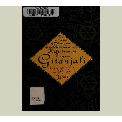 Gitanjali. Rabindranath Tagore. 1997. Scribner Poetry. New York.