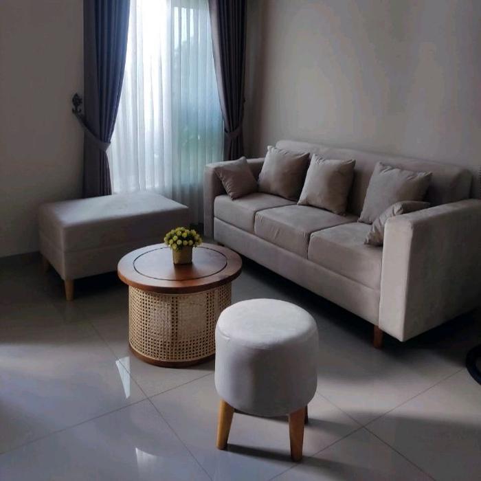 SOFA RETRO 3 SEATER + BENCH 2 SEATER + SOFA BULAT FULL BLUDRU