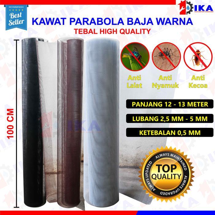 Kawat parabola serangga nyamuk baja pintu Long Warna jendela alumunium