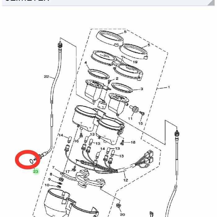 93210-148H8 KARET#SEAL#ORING KABEL RPM RX KING#SCORPIO#TUTUP OLI MIO