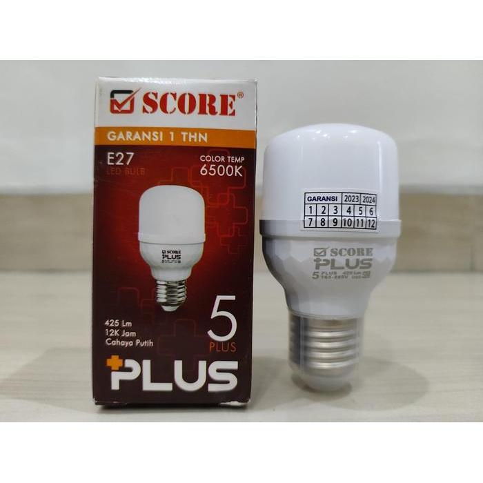 Lampu Led 5W Bohlam Led 5 Watt Score Capsul 5Watt Garansi 1 Tahun