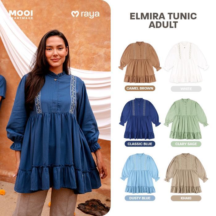 Terbaru Mooi Tunik Wanita Atasan Wanita Raya Collection Elmira Tunic
