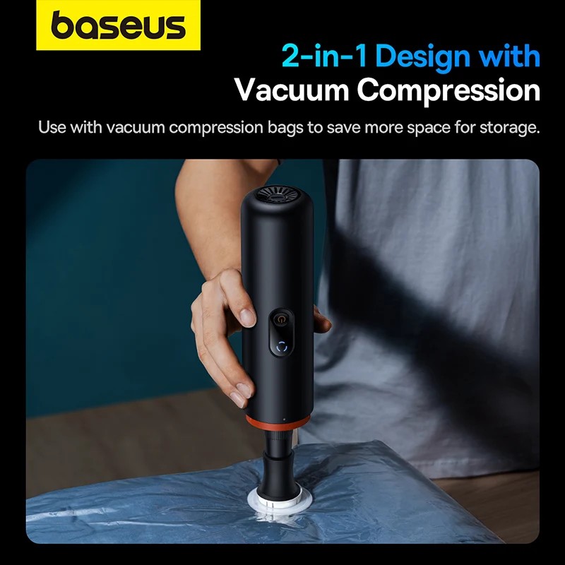 Baseus A5 16000Pa Wireless Car Vacuum Cleaner Powerful Portable Handheld Automotive Mini Vacuum