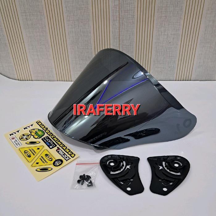 Kaca Helm Ghm Kenzo Dengan Visor Datar Venom Untuk Sepeda Motor - Motorcycle