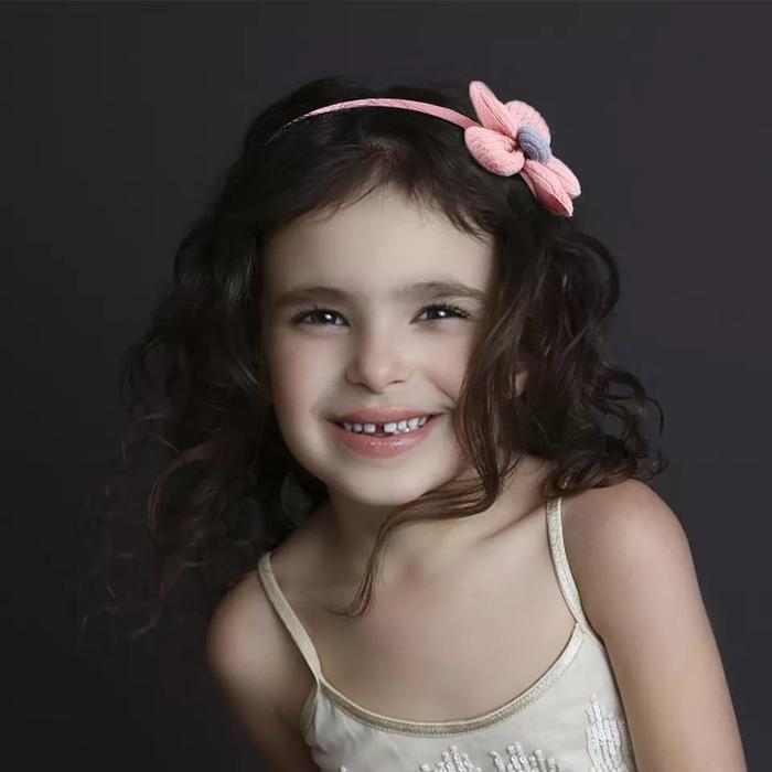 Bando Bunga Anak Perempuan Karakter Korea Set Bondu Bandana Cewek