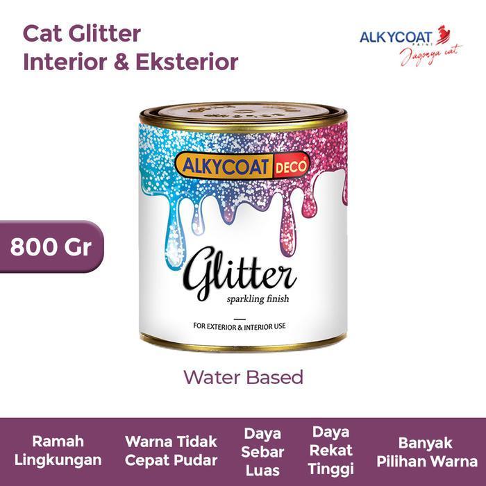 Terbaru Cat Glitter Dekorasi Premium / Glitter Paint / Cat Lukis/ Cat Kerajinan/ Cat Canvas/ Cat