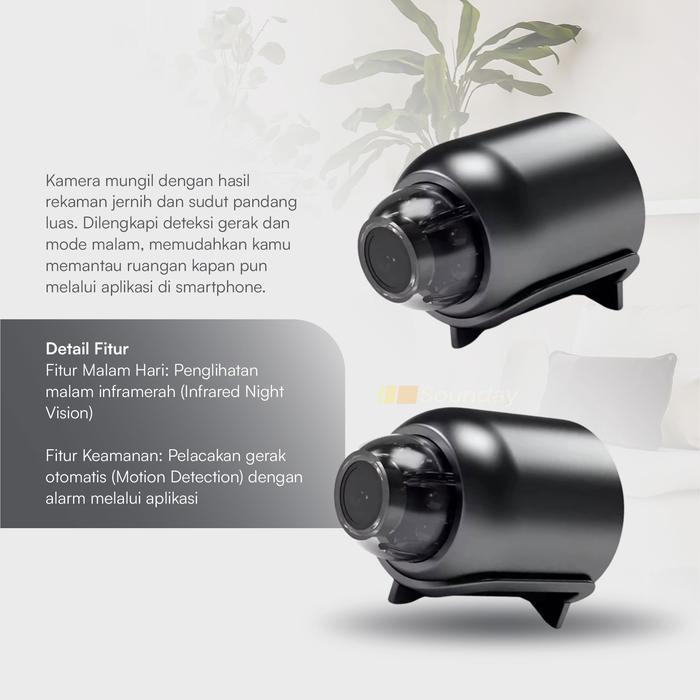 Kamera Pengintai Mini Wifi Hidden Spy Camera Hd Cctv Mini Cam Simpan Video Pemantauan Jarak Jauh