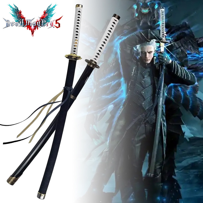 DISKON 104cm Anime Yamato Katana Devil May Cry 5 Cosplay Prop Vergil Yamato Sword Knife Real Size Ja