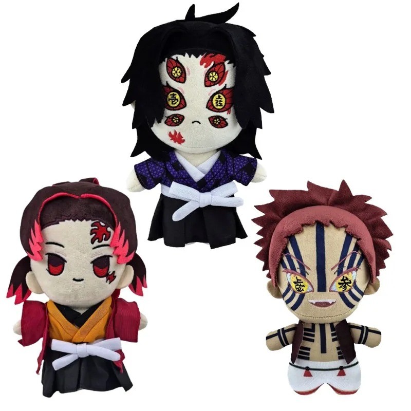 Demon Slayer Plush Stuffed Toys Tsugikuni Yoriichi Kokushibou Akaza Anime Cartoon Figure Doll