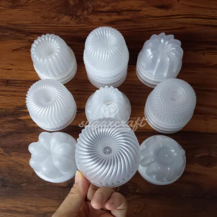 Cetakan puding mini plastik jelly cup steam cake mold