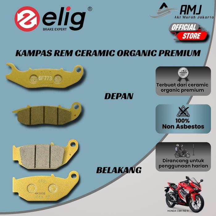 Elig Kampas Rem Depan Belakang Honda Cbr 150R Em327 - Em053