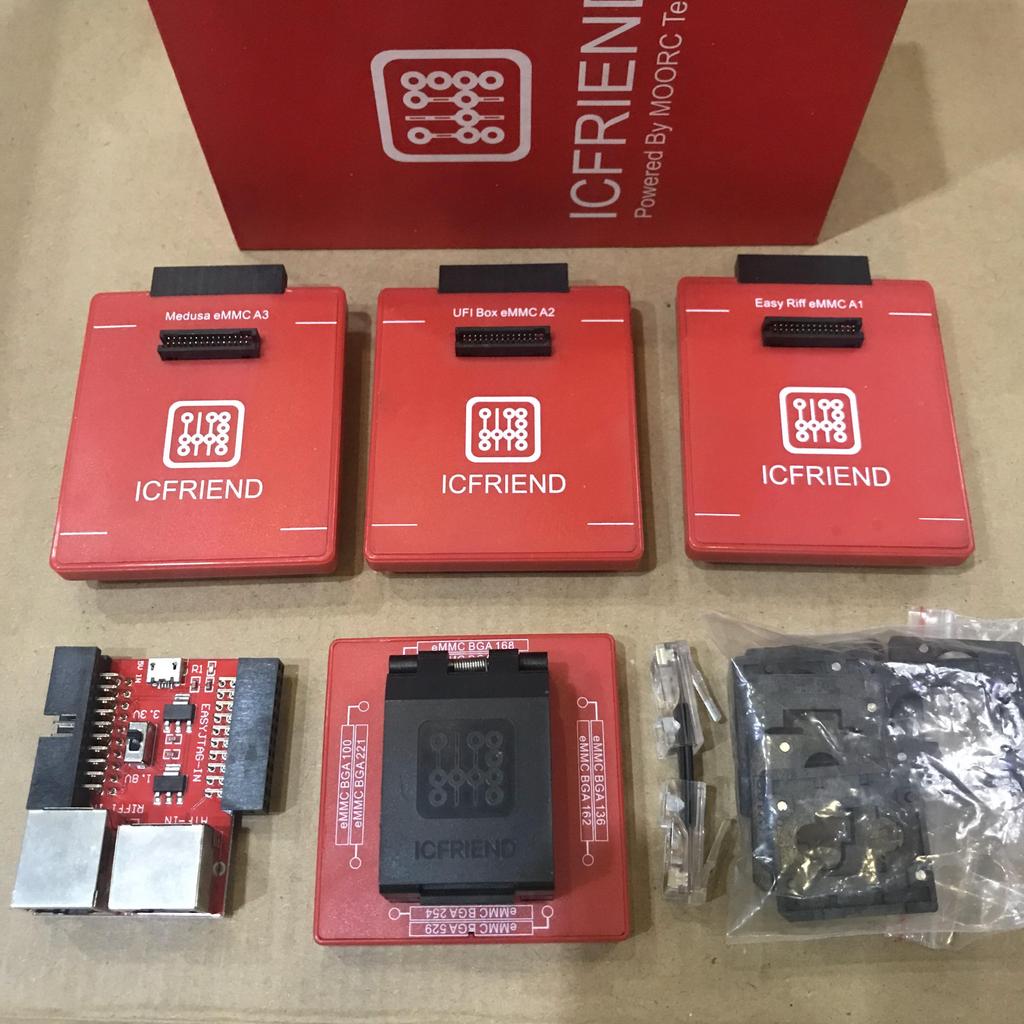 PROMO HARI INI  MOORC icfriend / emate x E MATE PRO BOX EMMC BGA 13 IN 1 SUPPORT 100/221/529/254/136