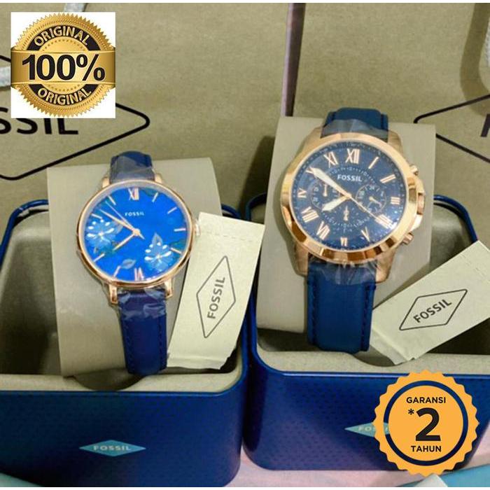 Jam Couple Fs4835 + Es4673 Navy Strap Leather