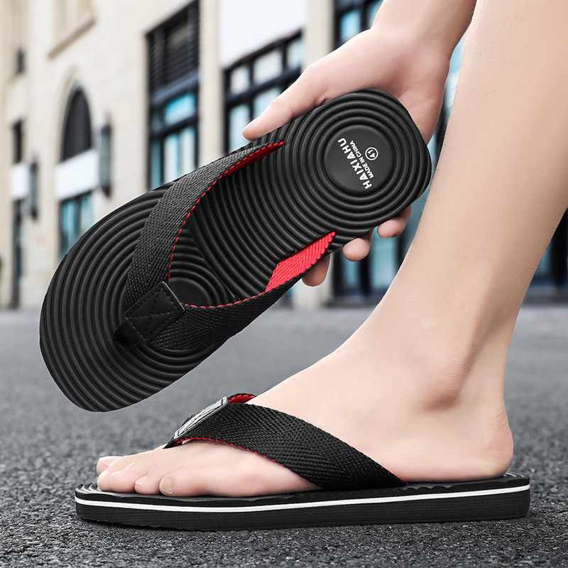 Men's Beach Flip Flop Outdoor Beach Sandals Slippers Man Fashion Flip Flop Comfortable Flat Slippers