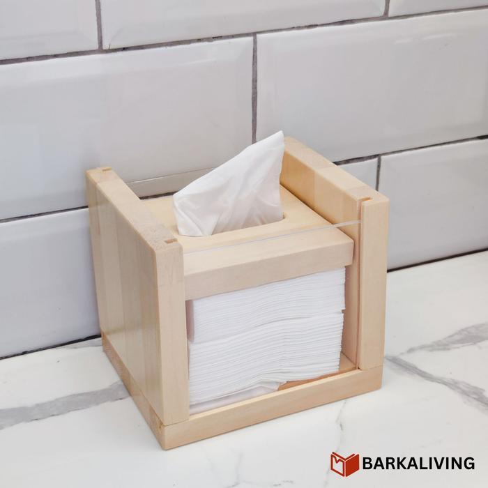 Espero Tissue Box Kotak Tempat Tisu Aesthetic Kayu Akrilik