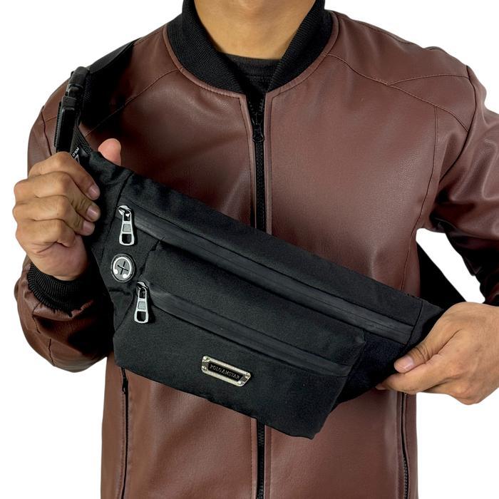 Visval Top - Tas Selempang Pria Waterproof Tas Pinggang Waist Bag Tas Pria Wanita