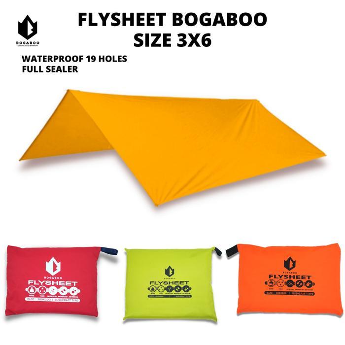 Eiger Sport Hike - Bisa Flysheet Ultralight 3X6 M Bogaboo Waterproof Full Sealed 19 Lubang -