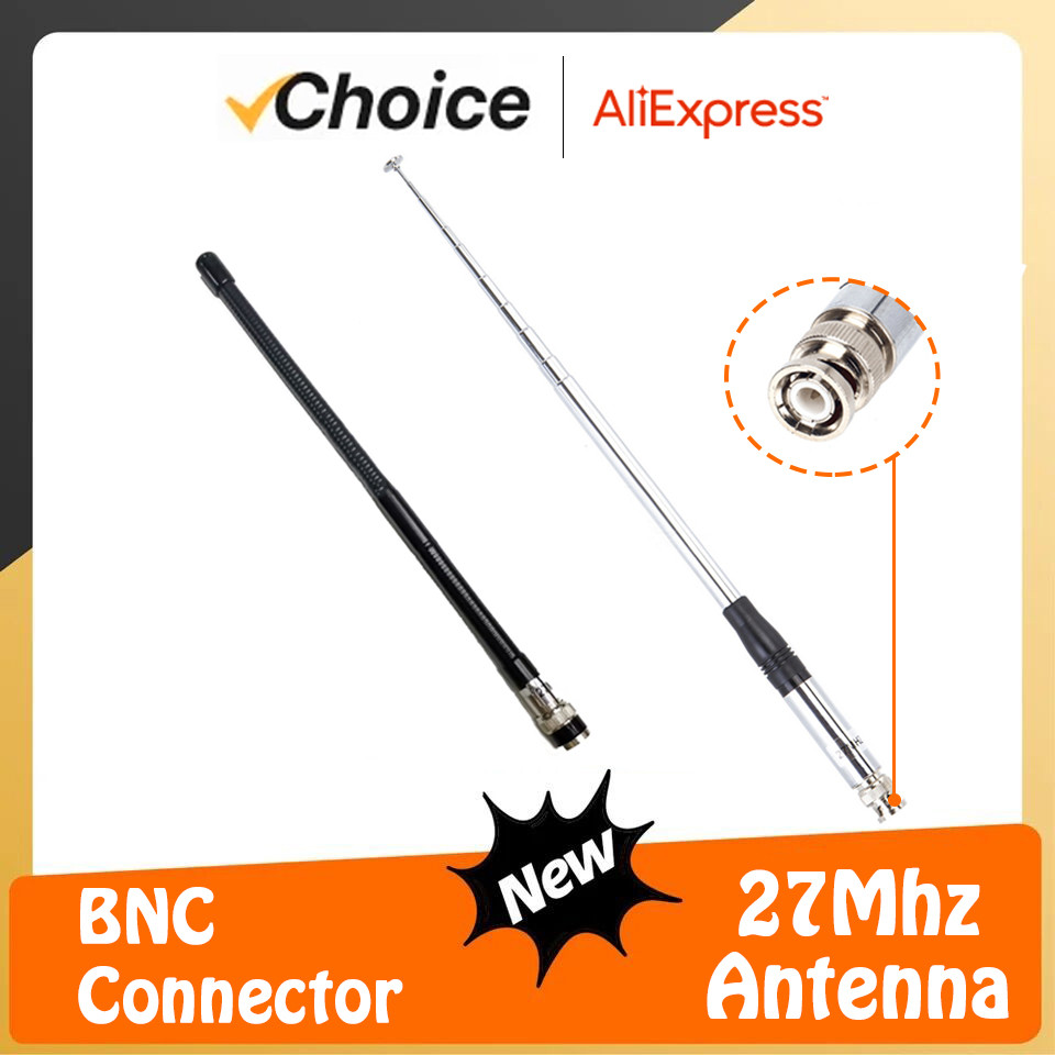 27Mhz Antenna Telescopic Aerial BNC Portable CB Walkie Talkie Aerial for Cobra Midland Unide Foldabl