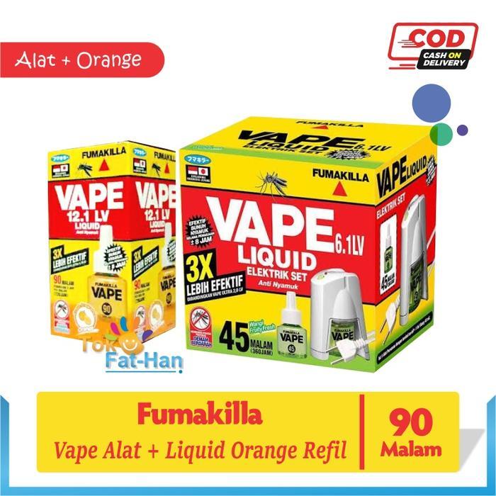 Paket FUMAKILLA Vapee Electrik Cloud + Refil Liquid 90 Malam
