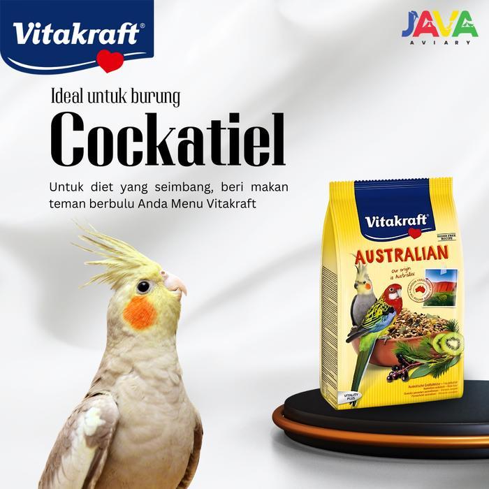 Vitakraft Australian for Cockatiels 750gr Makanan Premium Mix Burung Cockatiels Parkit Australia