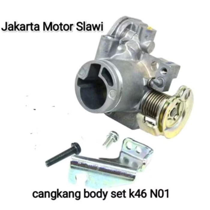 cangkang throttle body, body set k46 N01 spacy vario 110 fi beat fi stater kasar