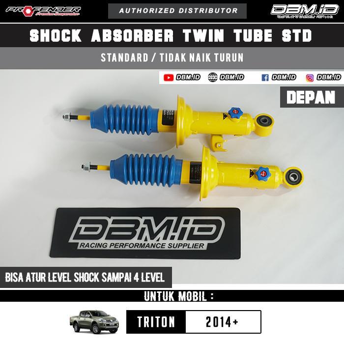 PROFENDER Shock Offroad Adjustable Triton 2014-2021 Depan STANDARD Ready
