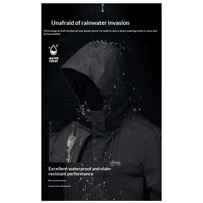 Jeep spirit jacket for men's spring and autumn outdoor windproof fashion casual couple's