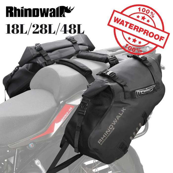 Shimano Bike - Tas Motor Touring Rhinowalk Mt1418 Bike Pannier Side Bag Waterproof