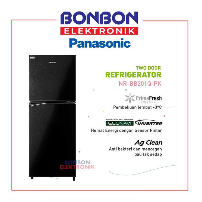 Panasonic Kulkas 2 Pintu NR-BB201-QPK / NR-BB201Q / NRBB201QPK