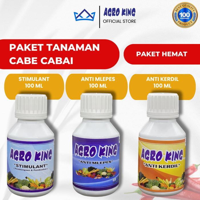 Serasiinspace Agro King - Paket Tanaman Cabe Cabai - Hormon Zpt Nutrisi Pertumbuhan & Pembuahan