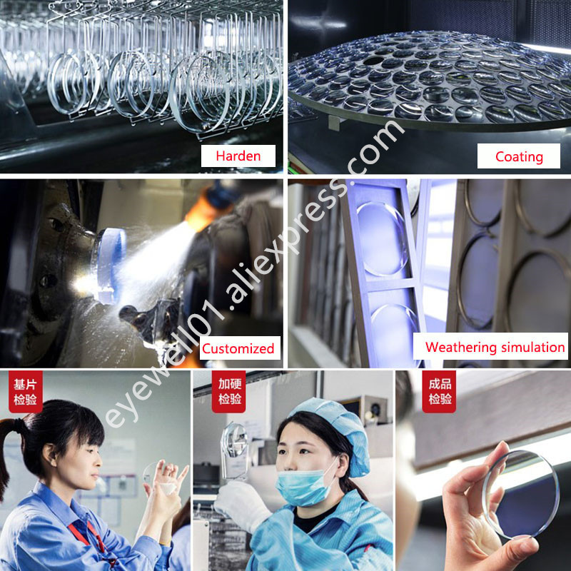 BCLEAR 1.56 Refractive Index Flat Top Spectacle Prescription Bifocal Lenses to see Far and Near