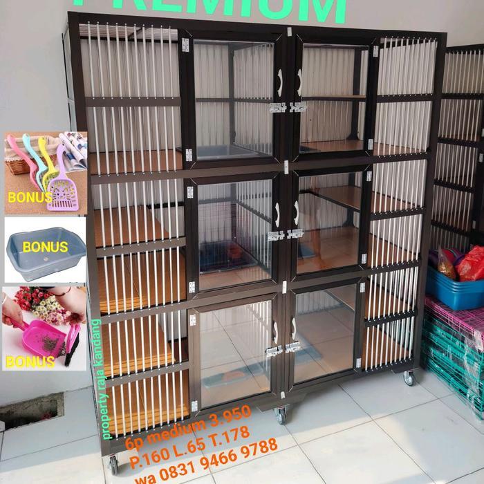 PROMO kandang kucing aluminium tingkat - knockdown