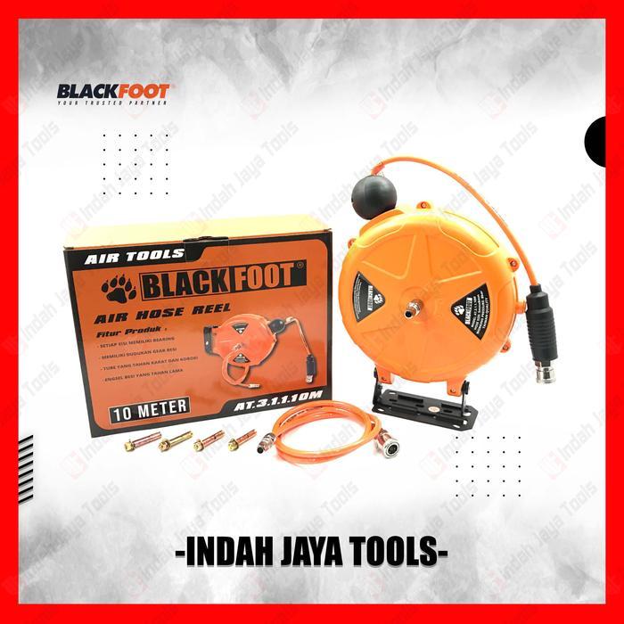 BLACKFOOT Air Hose Reel 10 Meter - Selang Kompresor Gantung Otomatis