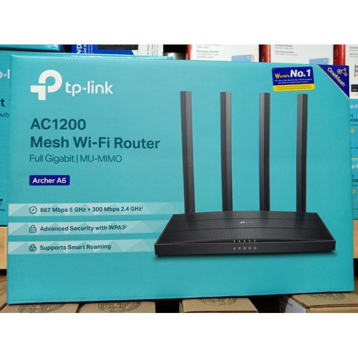 Wireless Router TP LINK AC1200 ARCHER A6 (4 ANTENA)