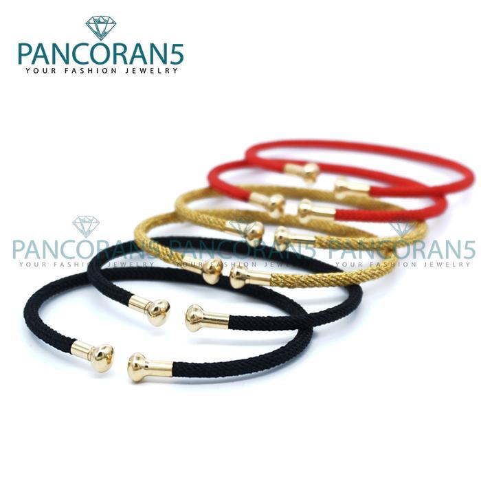 "New" Gelang Tali Kawat Anti Air Untuk Charm Liontin Emas Model Terbaru