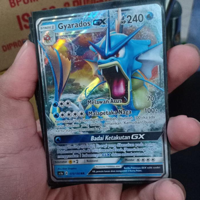 Gyarados gx rr Pokemon tcg Indonesia trading card game sr hr magikarp