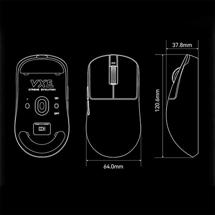 Vgn Vxe R1 Se+ Se Plus Wireless Gaming Mouse Triple Connection Terpercaya