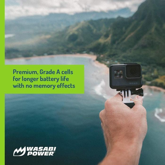 Wasabi Power Battery For Gopro Hero4 Hero 4 Black Silver Baterai Kamera Actioncam Action Camera
