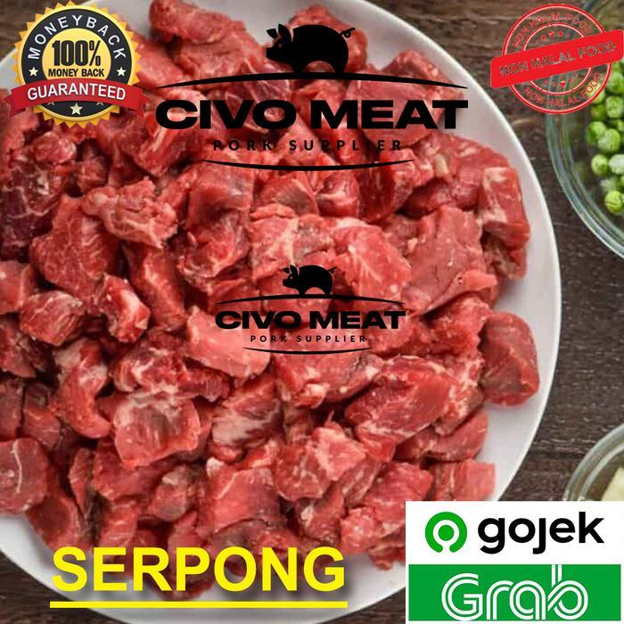 Kapsim Babi Potong Babi Kecap / Dadu 500Gr Frozen Non Halal