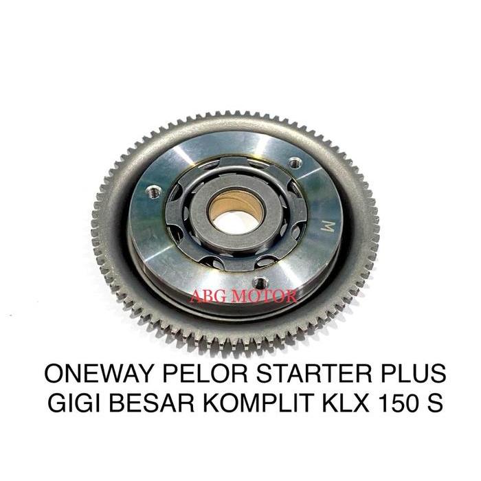 One Way Pelor Starter Komplit Plus Gigi Besar Klx 150 S