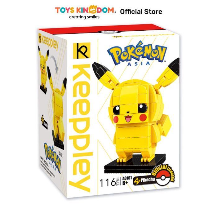 Toys Kingdom Keeppley Figure Pokemon Pikachu Classic - Kuning Keepplay Kids Toy Block Bricks Set