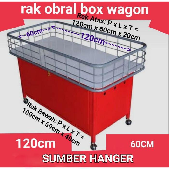 Rak obral keranjang obral box obral wagon