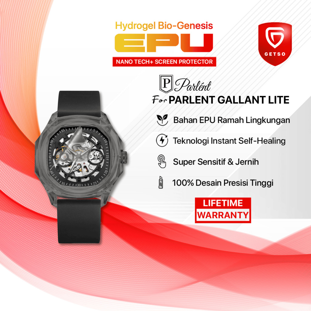 GETSO EPU BIO GENESIS Hydrogel for PARLENT GALLANT LITE Screen Guard Protector (Nanotech 100 Recycle