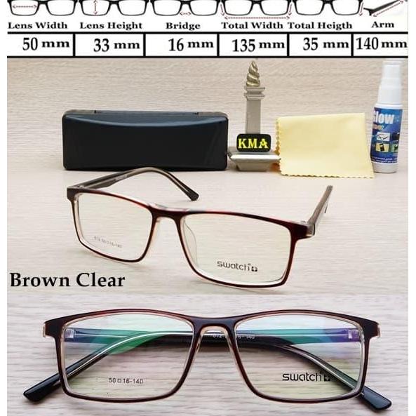 frame kacamata SWATCH kacamata minus kotak SWATCH minus baru