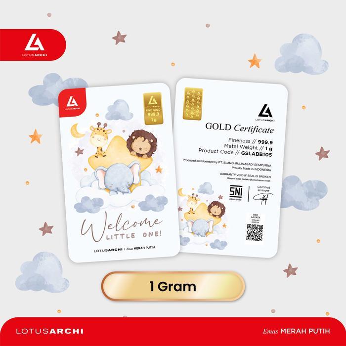 Lotus Archi Gold - Gift Series Baby Born 0.1 Gr, 0.2 Gr, 0.5 Gr Dan 1 Gr