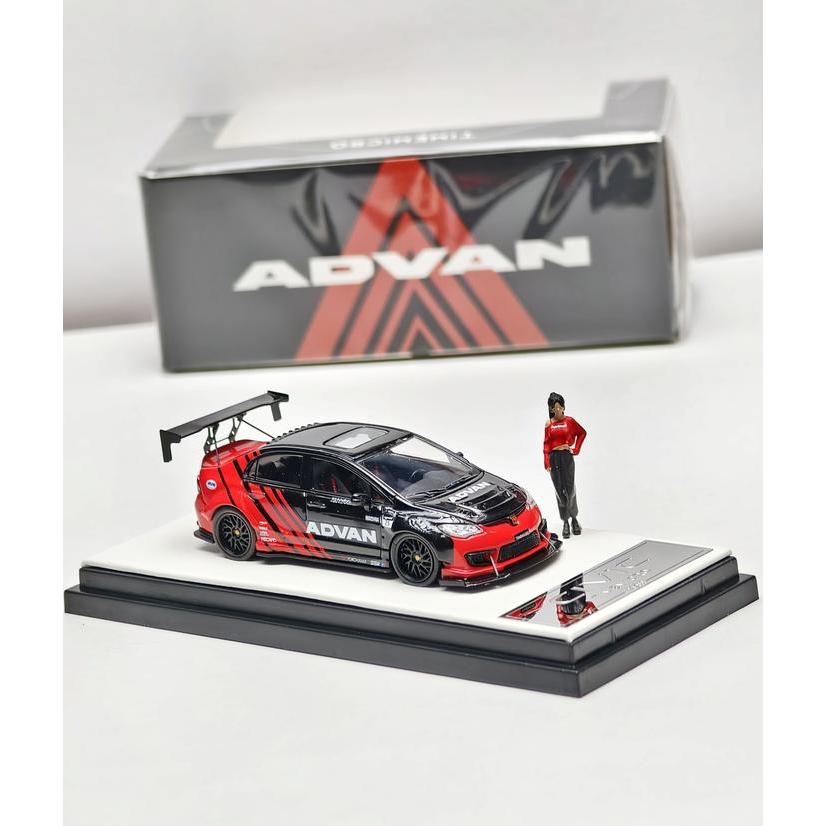 Time Micro Honda Civic Fd2 Mugen Type Rr Advan Race Edition Umbrella Girl Figure Limited Edition