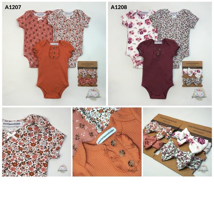 Best Seller Yls - Bodysuit, Bandana Bayi Perempuan Premium Quality Bunda Original